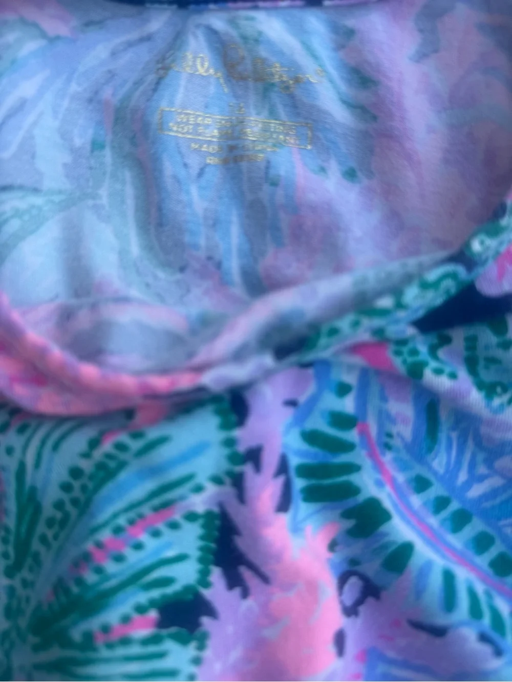 Lilly Pulitzer Girls Sammy Pajama Set High Tide Navy Mermaid Size 14 Pants Top